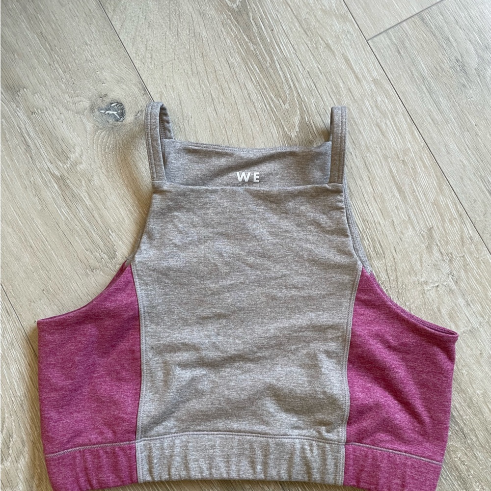 Gray and Pink Tank Top